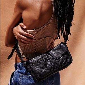 Free People Wade Leather Sling - Black